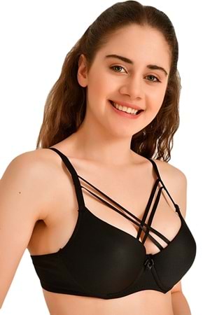 Kadın Destekli Önü Çapraz İpli Sütyen