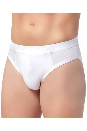 Erkek Modal Slip Beyaz