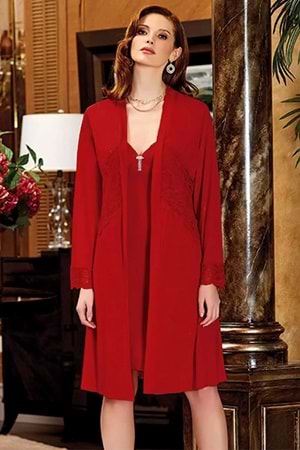 Kadın 6 Parça Gelin Çeyiz Seti Bordo