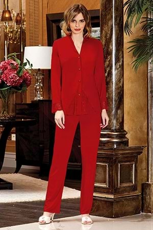 Kadın 6 Parça Gelin Çeyiz Seti Bordo