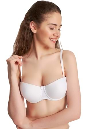 Kadın Destekli Sütyen Beyaz