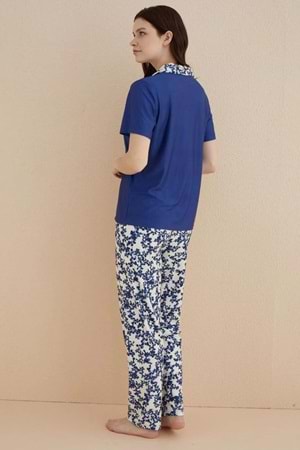 Kadın Marla Pijama Takım Lacivert