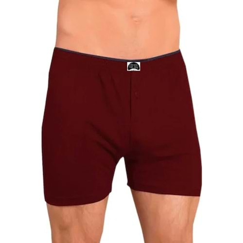 Erkek Penye Boxer Bordo