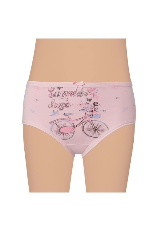 Kız Çocuk Likralı Baskılı Külot