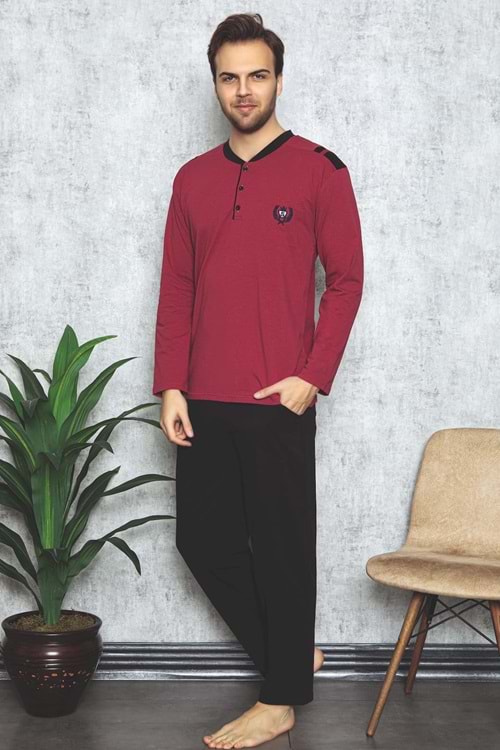 Erkek Uzun Kollu Pijama Takım