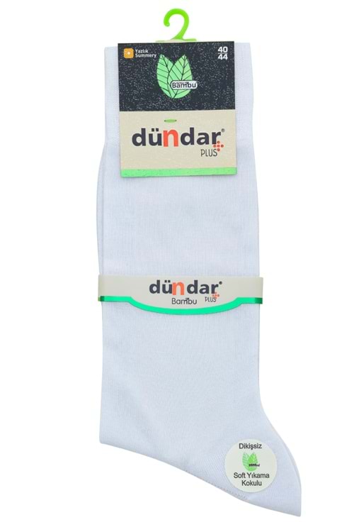 Erkek Bambu Soket Çorap Beyaz