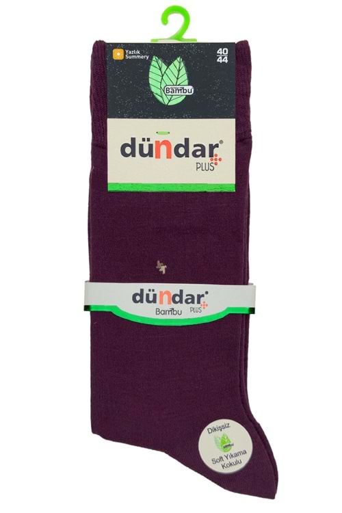 Erkek Bambu Soket Çorap Bordo