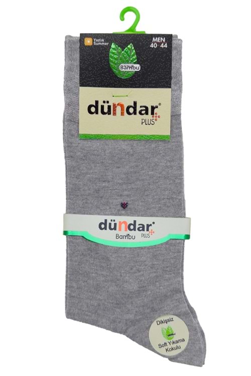 Erkek Bambu Soket Çorap Gri