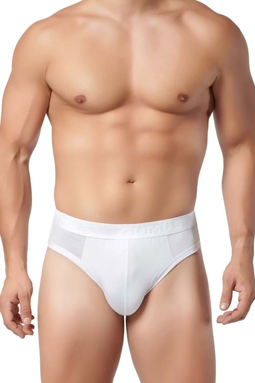 Erkek Modal Slip Beyaz