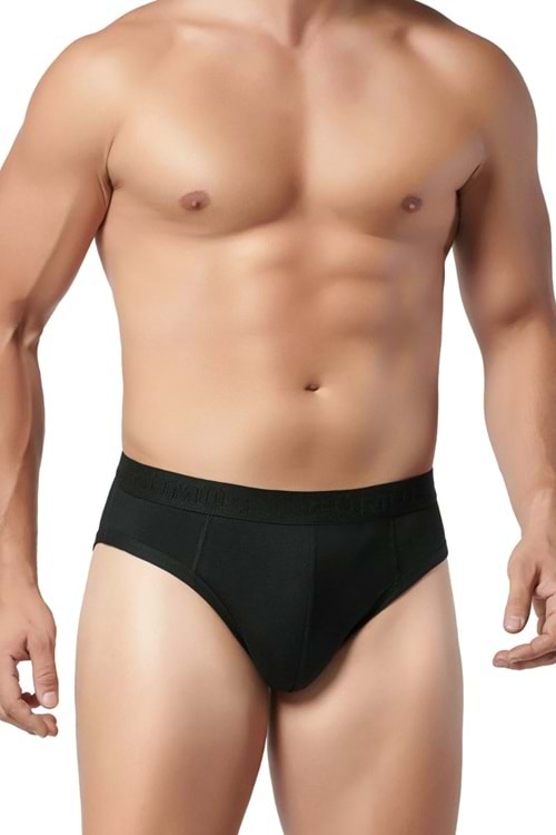 Erkek Modal Slip Siyah