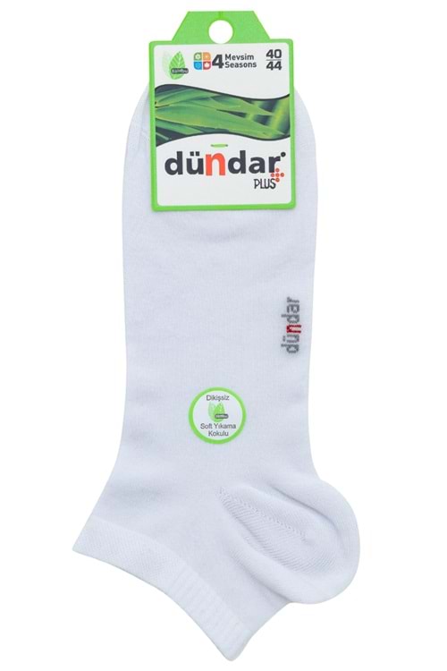 Erkek Bambu Patik Çorap Beyaz