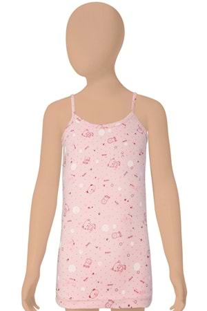 Kız Çocuk Likralı Atlet Asorti