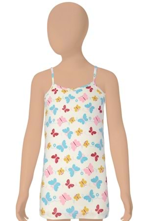 Kız Çocuk Likralı Atlet Asorti