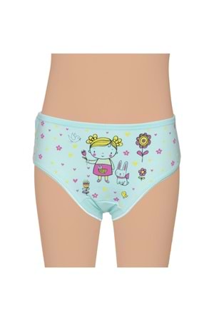 Kız Çocuk Likralı Külot Asorti