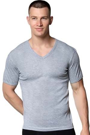 Erkek Ribana Fanila Gri