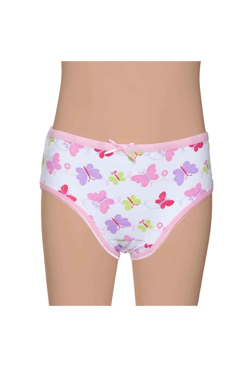 Kız Çocuk Likralı Külot Emprime