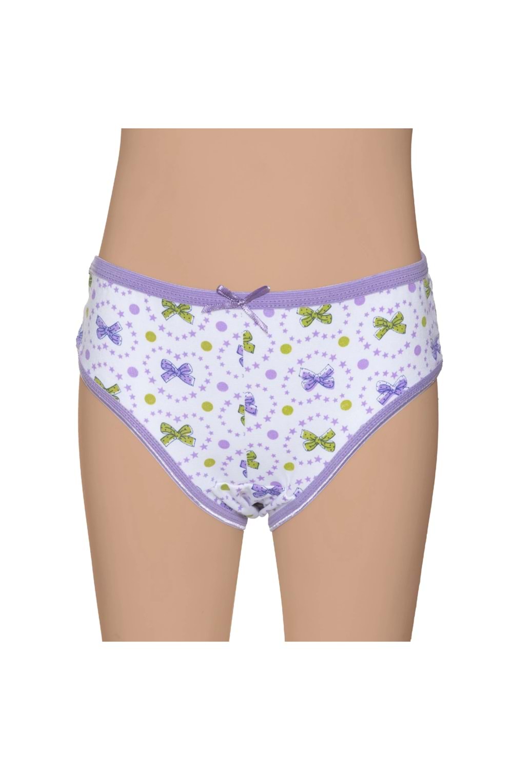 Kız Çocuk Likralı Külot Emprime