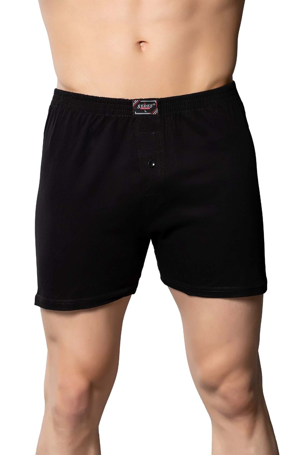 Erkek Penye Boxer Siyah